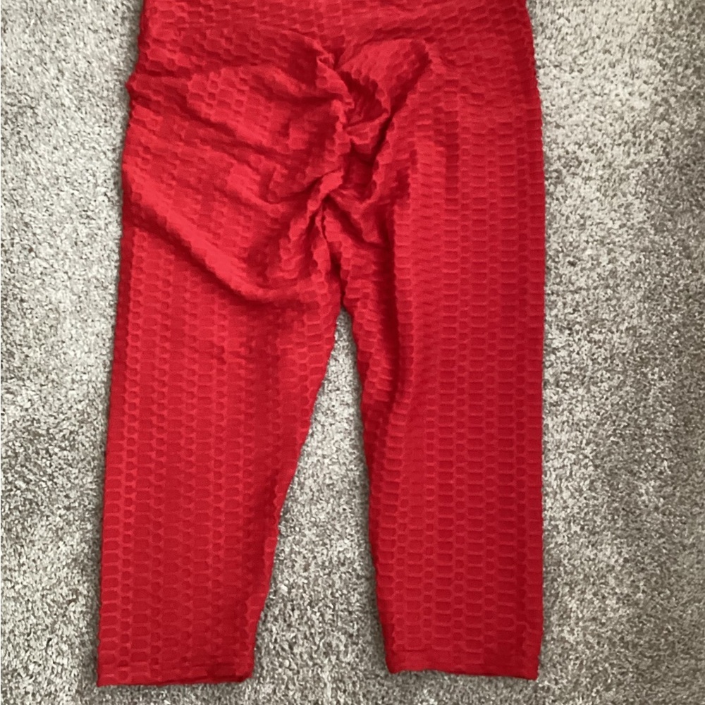 Capris Butt Lifting Textured Leggings